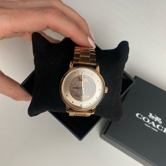 Coach rose gold watch main image 5